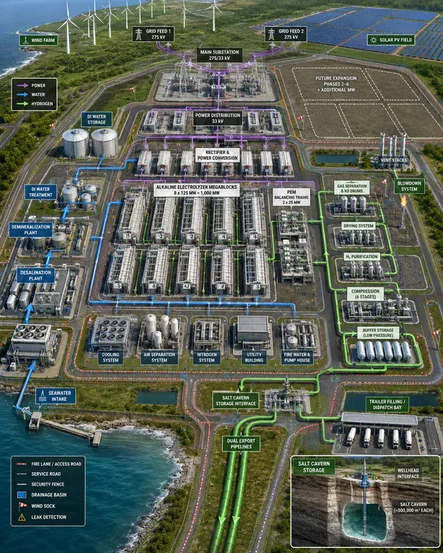 Green Hydrogen Electrolysis Storages