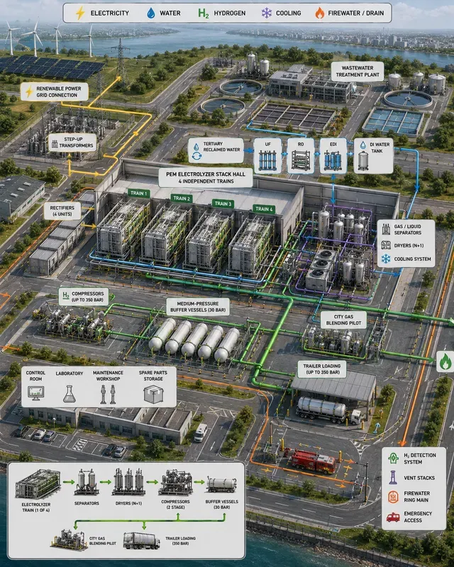 Green Hydrogen Electrolysis Storages