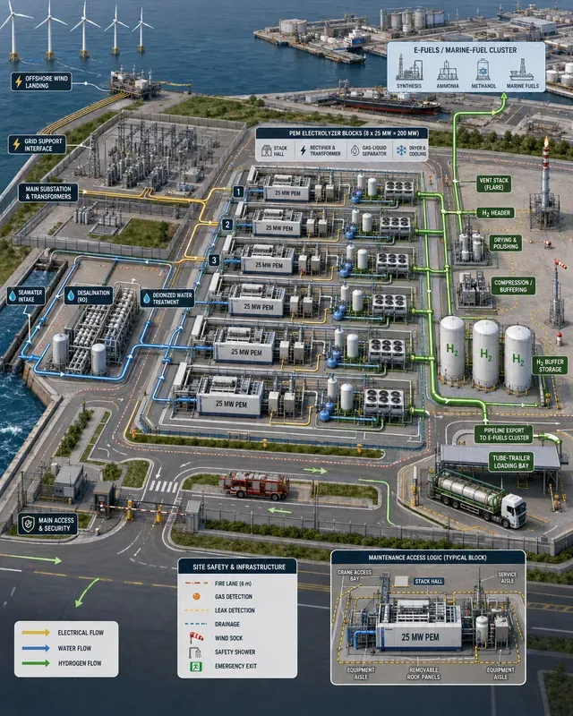 Green Hydrogen Electrolysis Storages