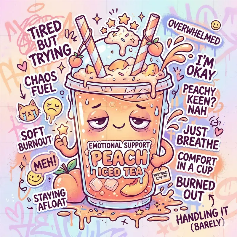 Kawaii Chaotic Street Pop Drink Mascots