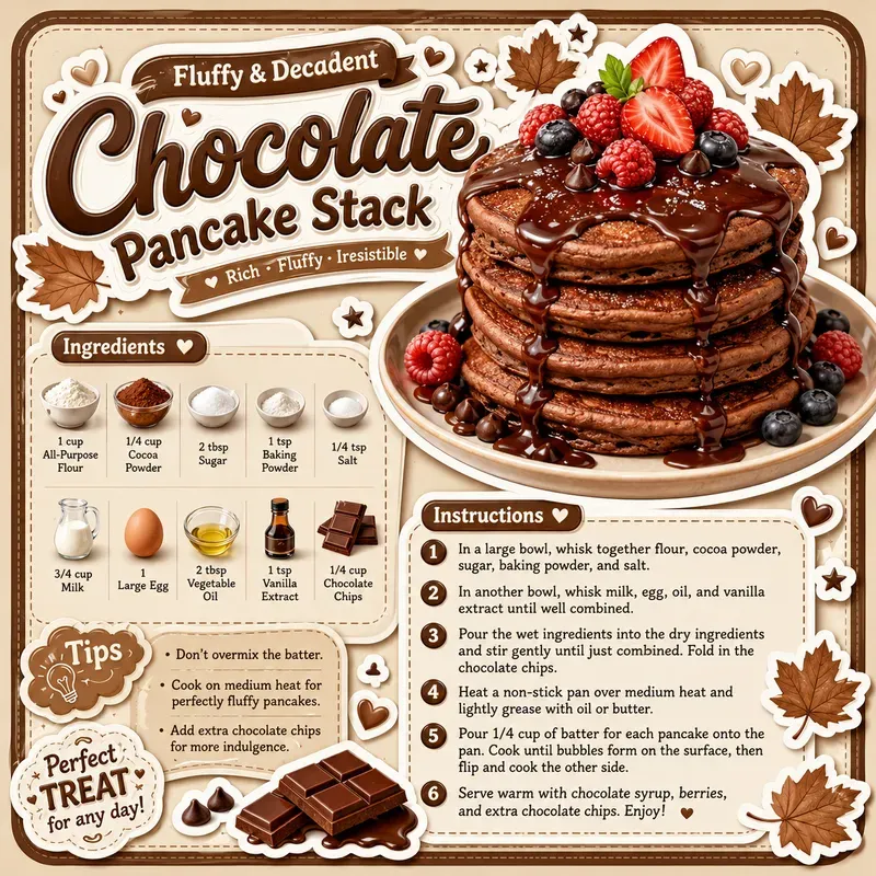 Sticker Style Food Recipe Posters