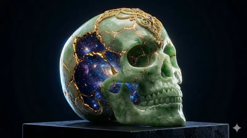 Cosmic Gold Kintsugi Art Print Designs