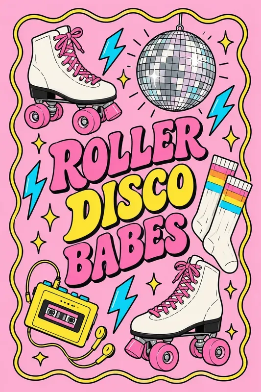 Preppy Y2k Club Poster Art