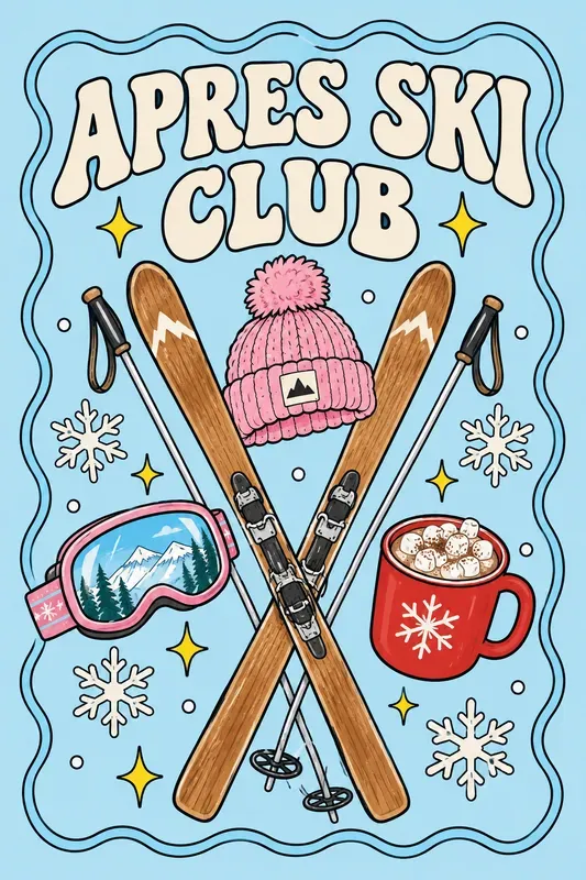 Preppy Y2k Club Poster Art