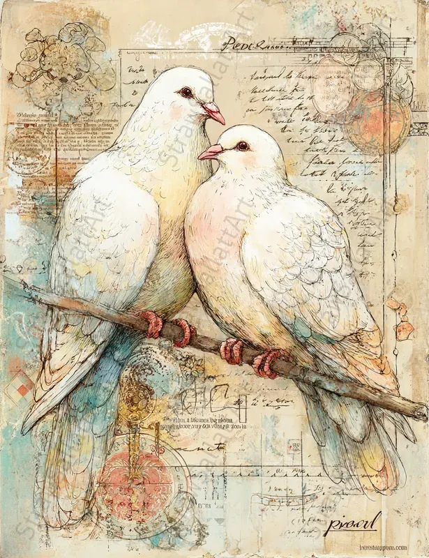Vintage Wedding Junk Journal Artworks