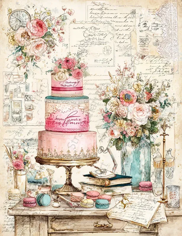 Vintage Wedding Junk Journal Artworks
