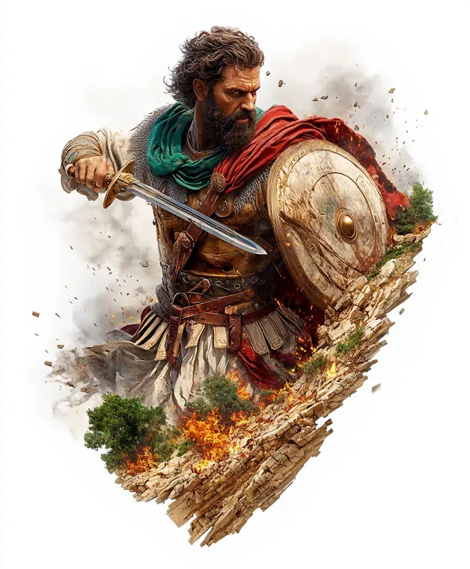 Realistic Warriors In Action