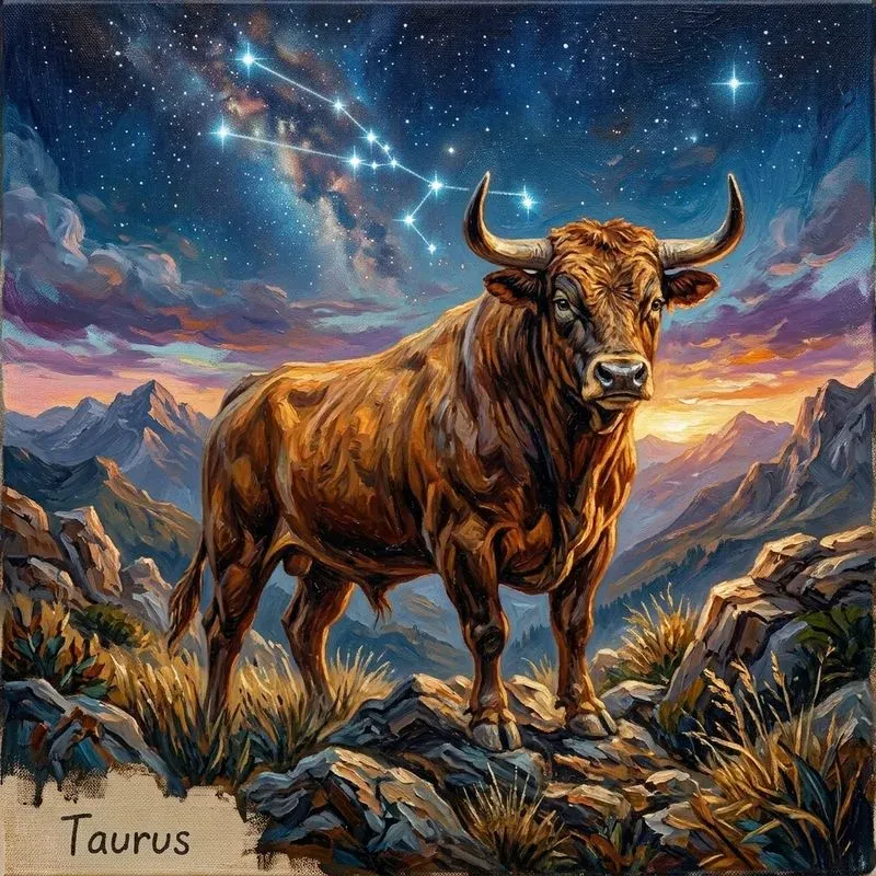 Celestial Zodiac Oil Paintings