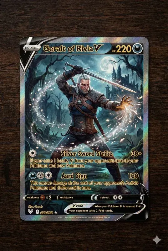 Premium Full Art Pokemon Card Style