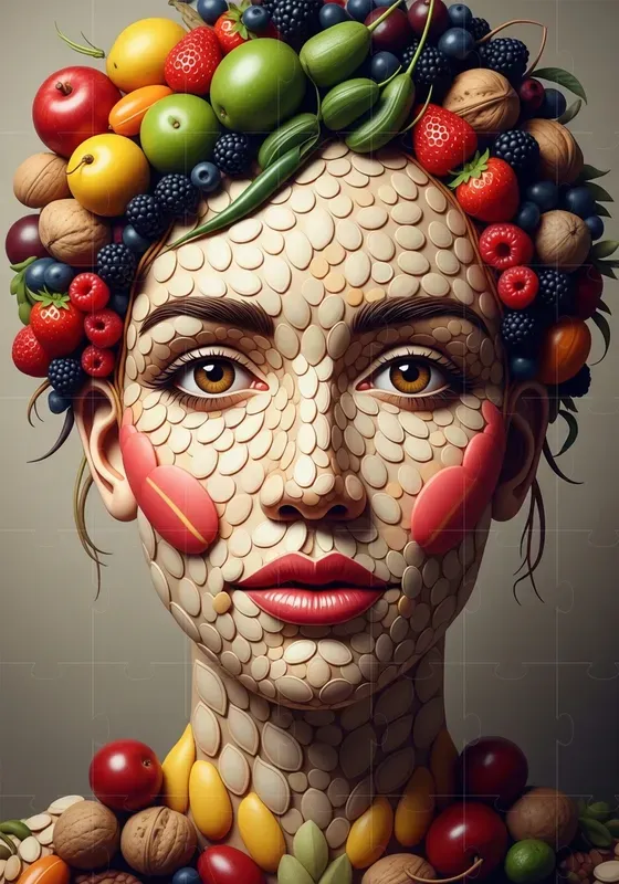 Organic Mosaic Form Compositions