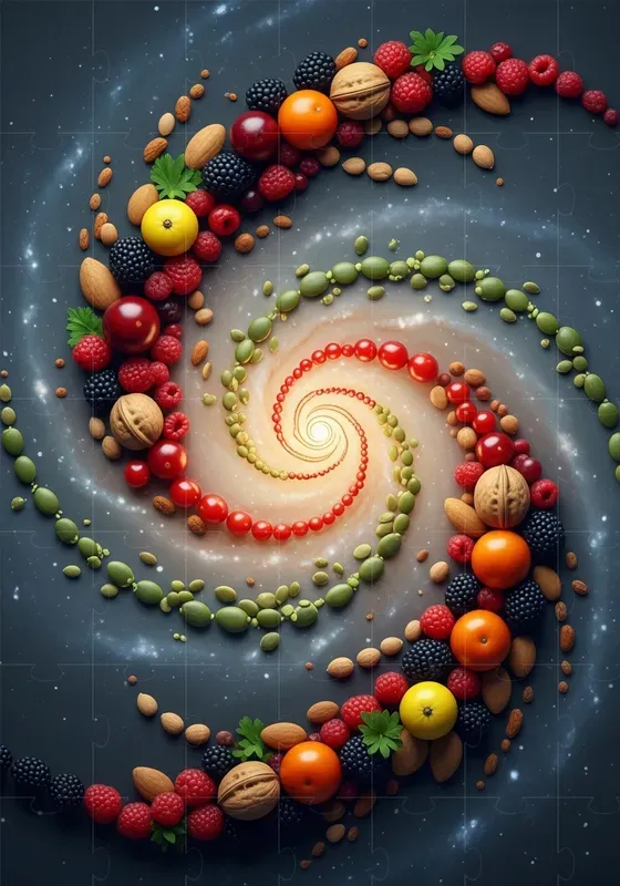 Organic Mosaic Form Compositions