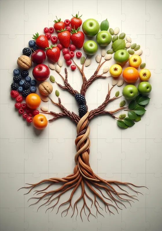 Organic Mosaic Form Compositions