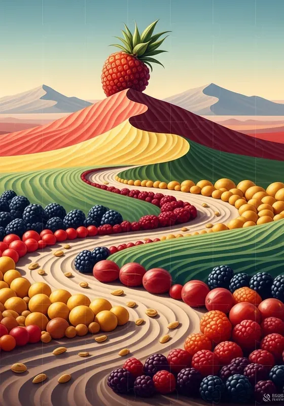 Organic Mosaic Form Compositions