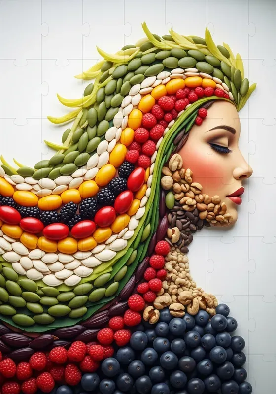 Organic Mosaic Form Compositions