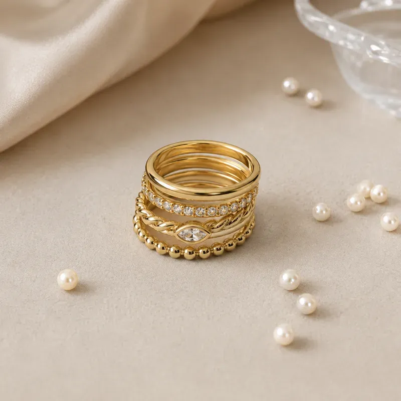 Styled Jewelry Flatlay Photo Gens