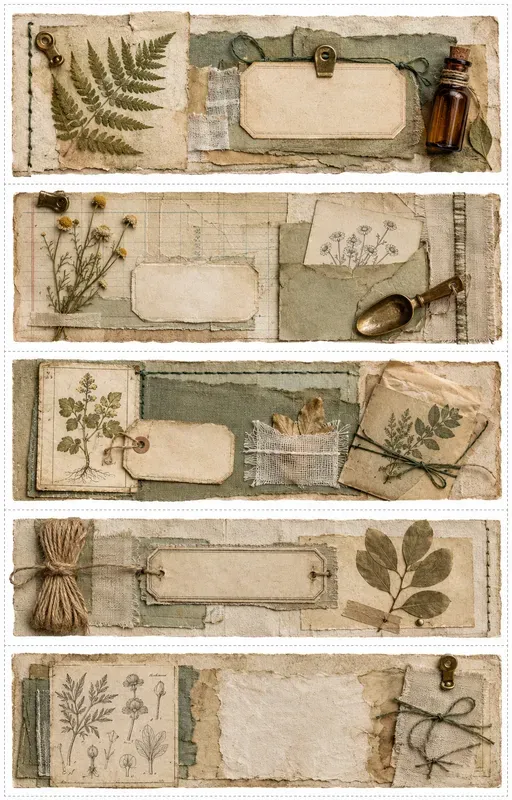 Vintage Ephemera Story Strips