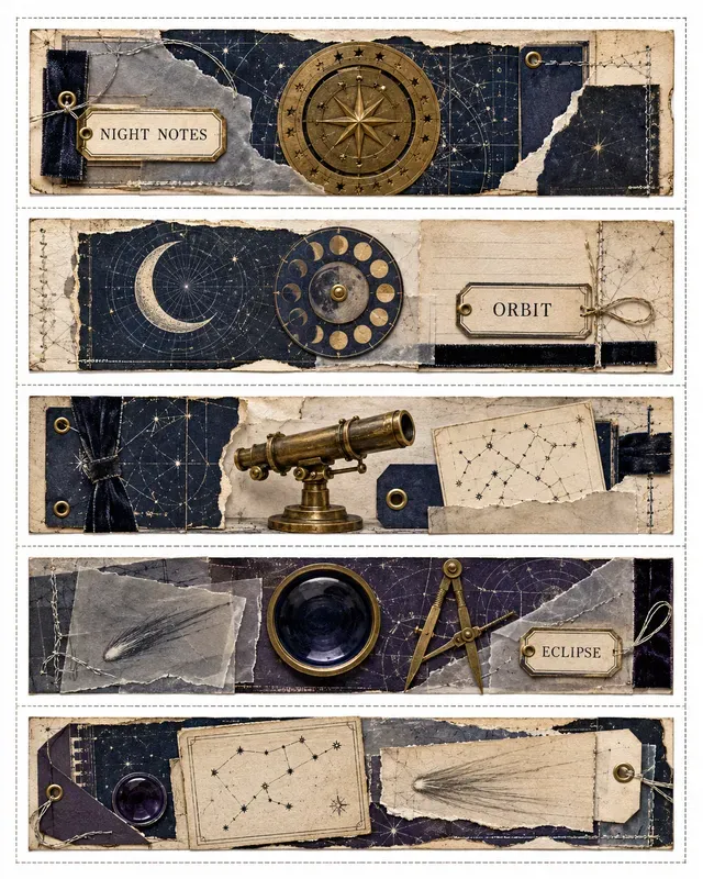 Vintage Ephemera Story Strips