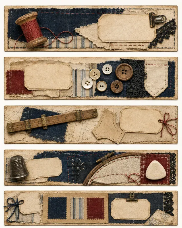Vintage Ephemera Story Strips