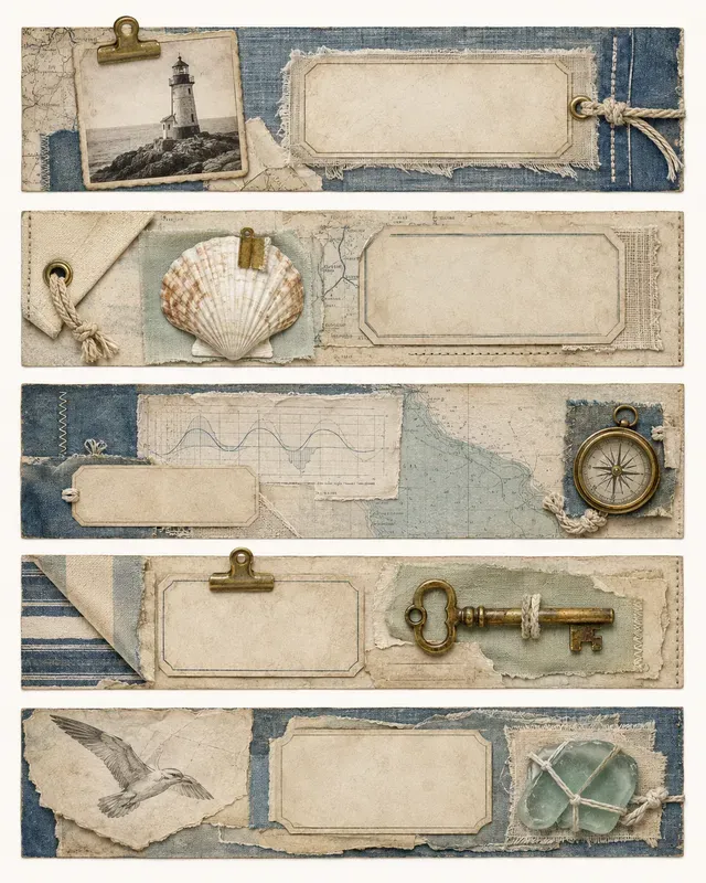 Vintage Ephemera Story Strips