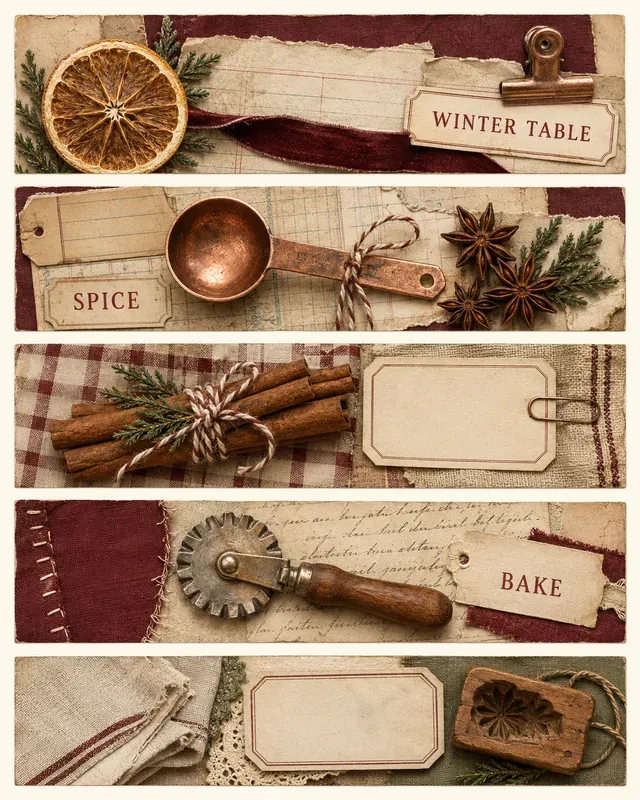Vintage Ephemera Story Strips