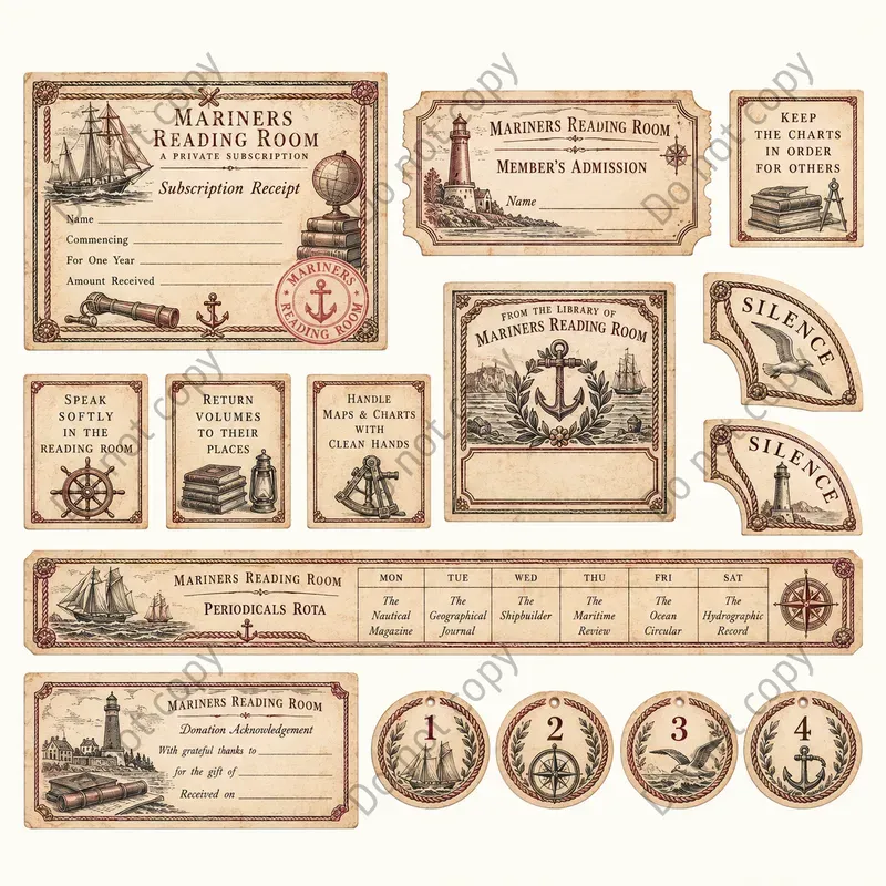 Lending Library Ephemera Sheets