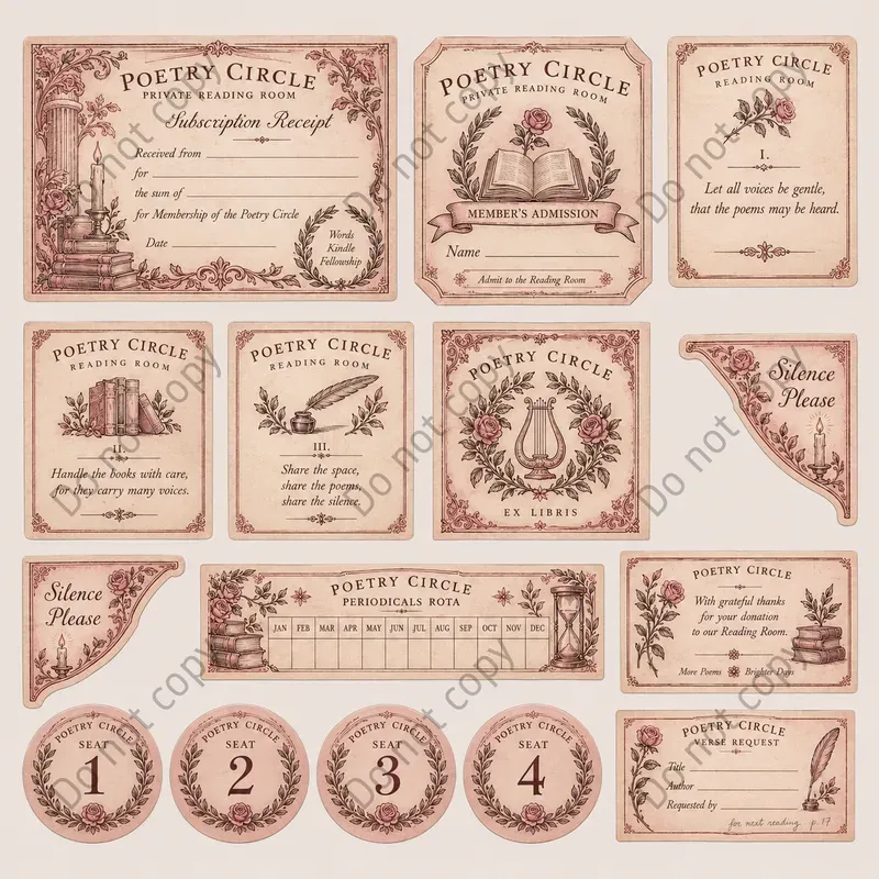 Lending Library Ephemera Sheets