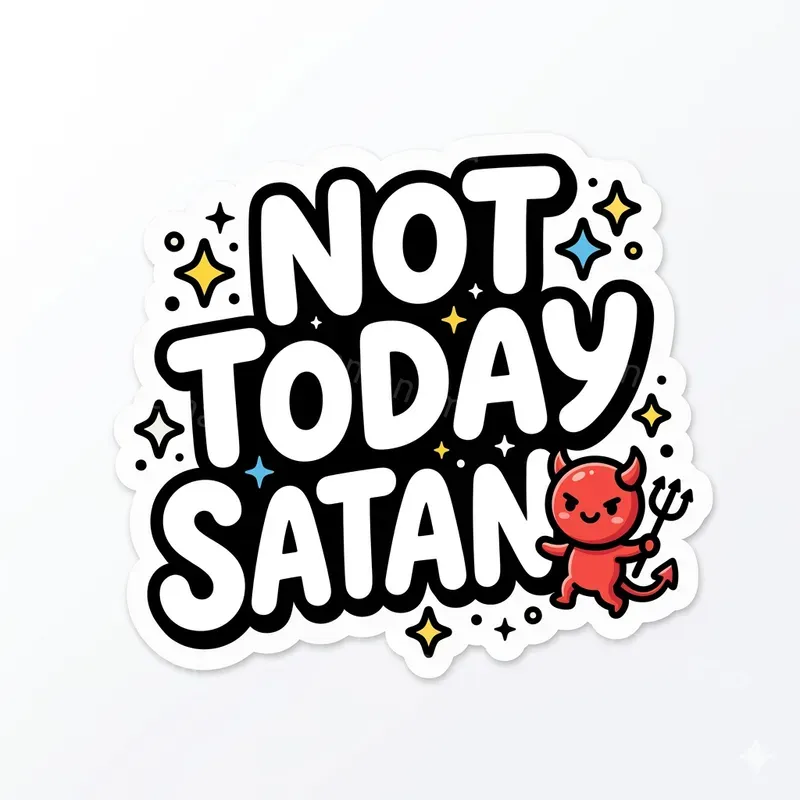 Playful Typography Stickers
