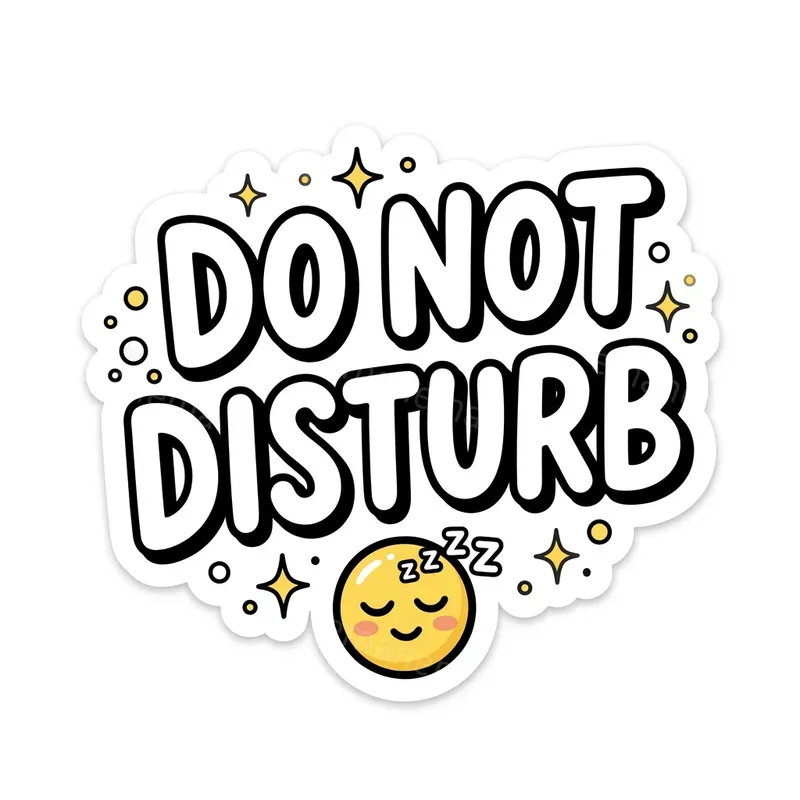 Playful Typography Stickers