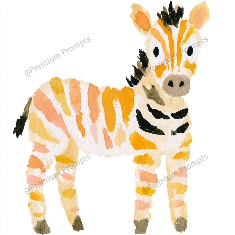 Cute Safari Baby Animals Cliparts