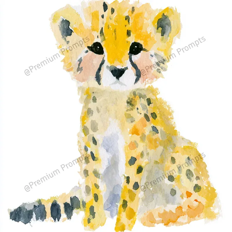 Cute Safari Baby Animals Cliparts