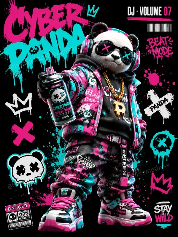 Urban Pop Character Poster Art 3D Designs