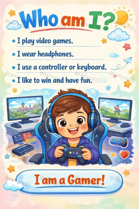 Who Am I Flashcard Generator For Kids