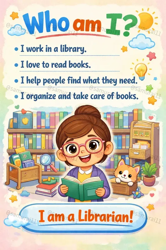 Who Am I Flashcard Generator For Kids