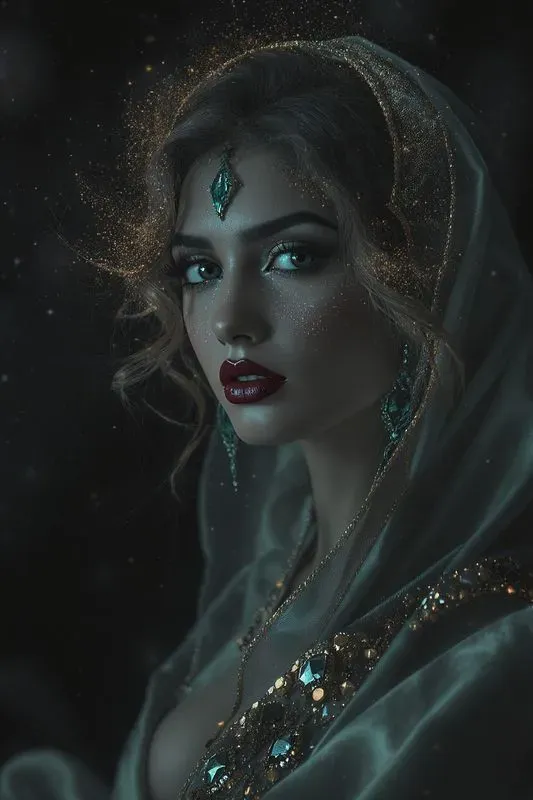 Cosmic Galaxy Goddess Women Portraits