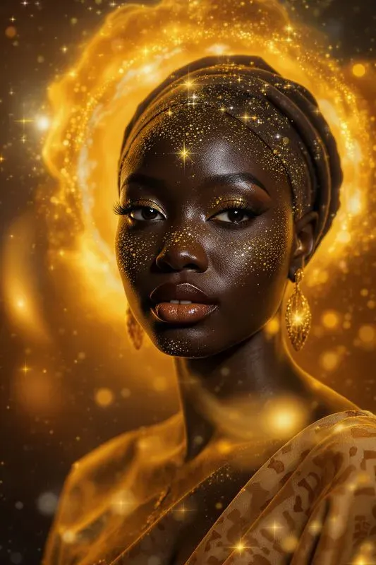 Cosmic Galaxy Goddess Women Portraits