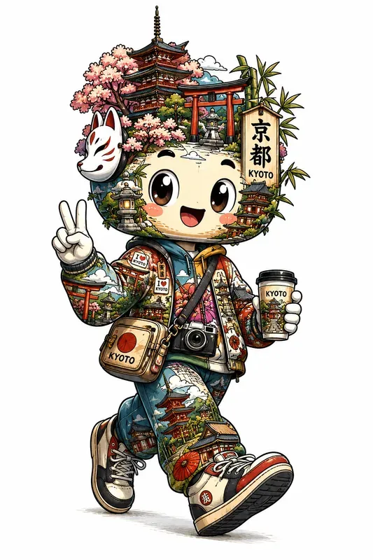 Cute Travel City Mascot Art