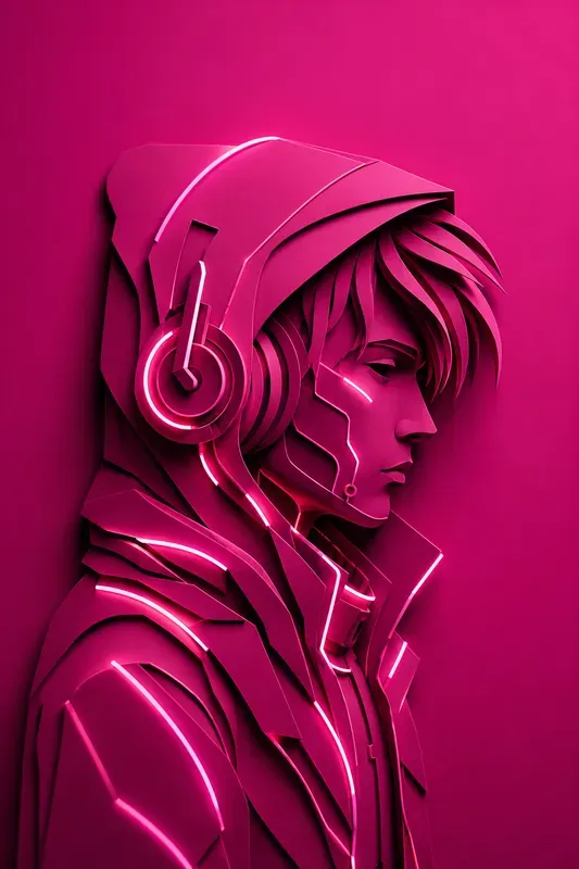 Minimal Cutout Profile Portraits