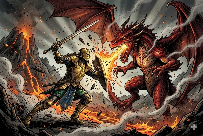Cinematic Graphic Novel Battle Layouts