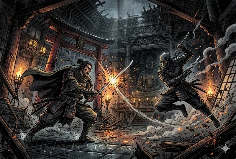 Cinematic Graphic Novel Battle Layouts