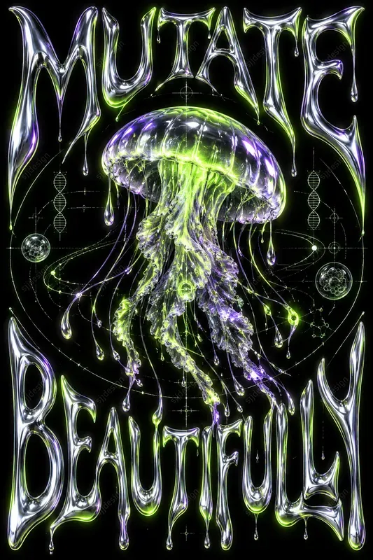 Molten Chrome Cyber Posters