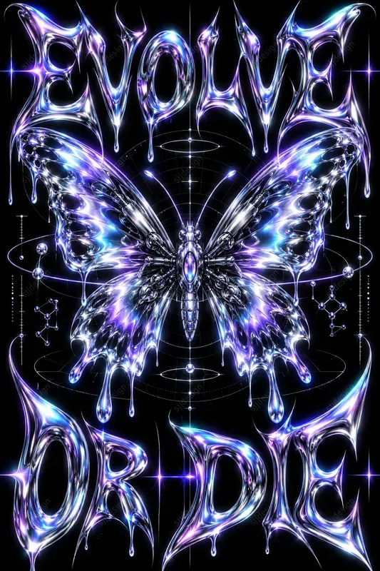 Molten Chrome Cyber Posters