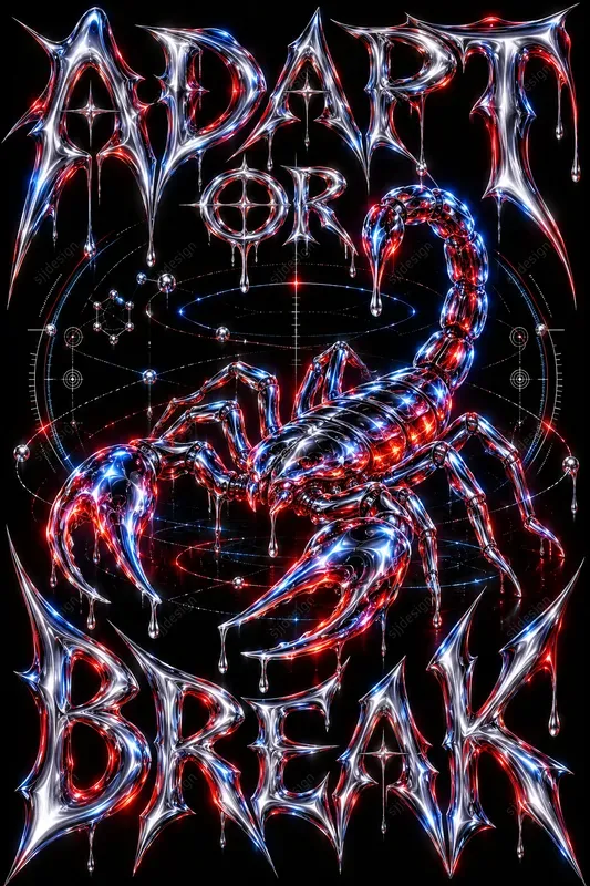 Molten Chrome Cyber Posters