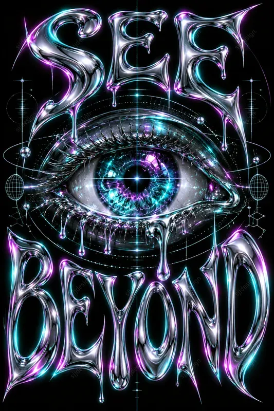 Molten Chrome Cyber Posters