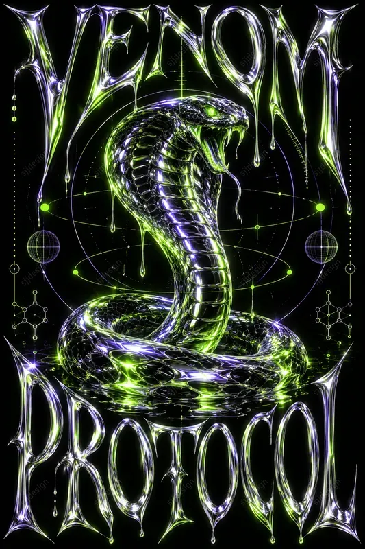 Molten Chrome Cyber Posters