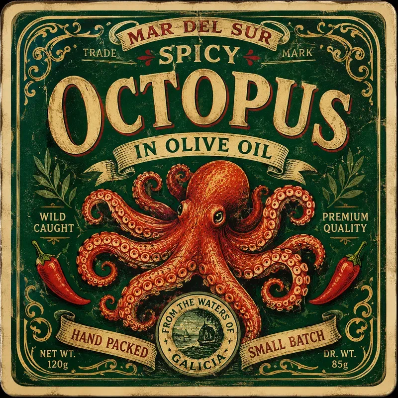 Retro Food Tin Packaging Art
