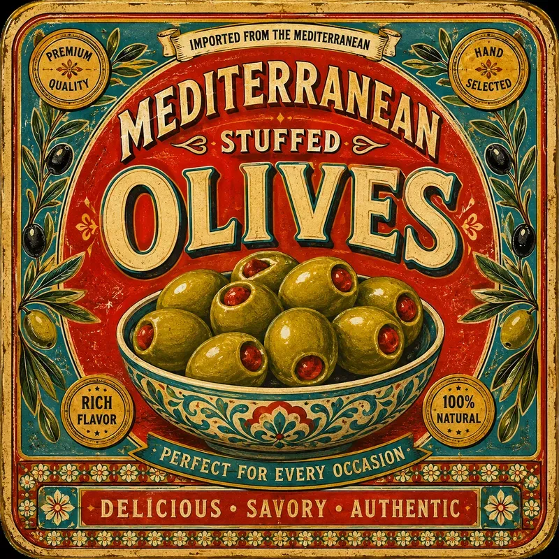 Retro Food Tin Packaging Art