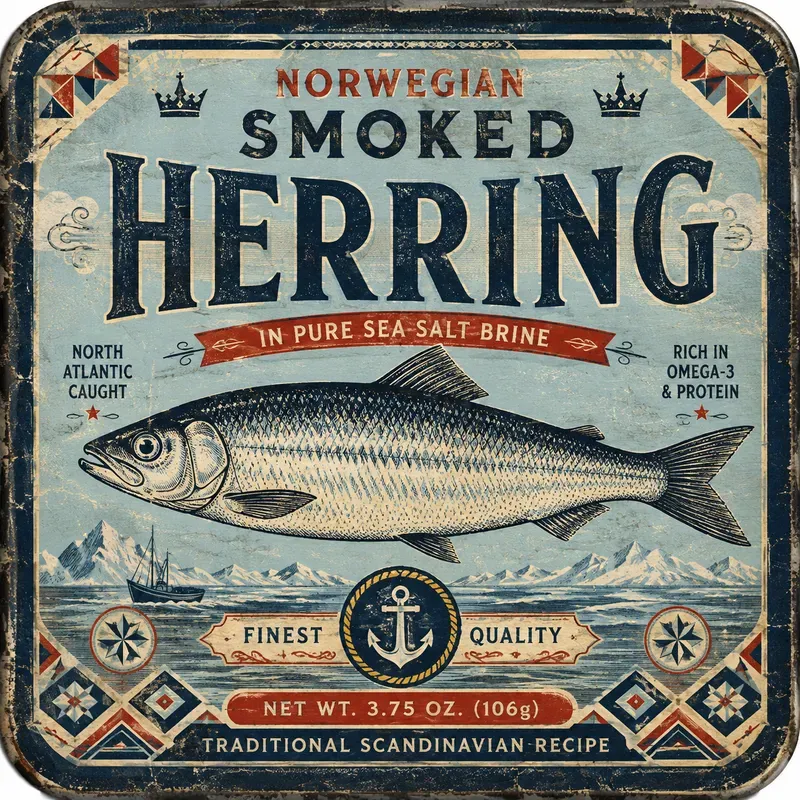 Retro Food Tin Packaging Art