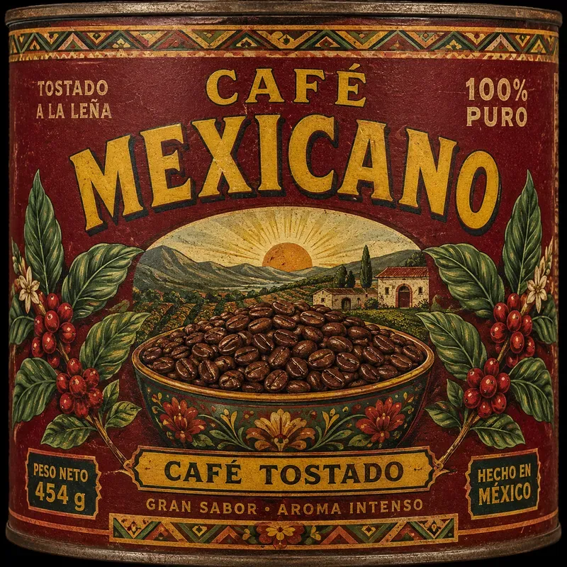 Retro Food Tin Packaging Art