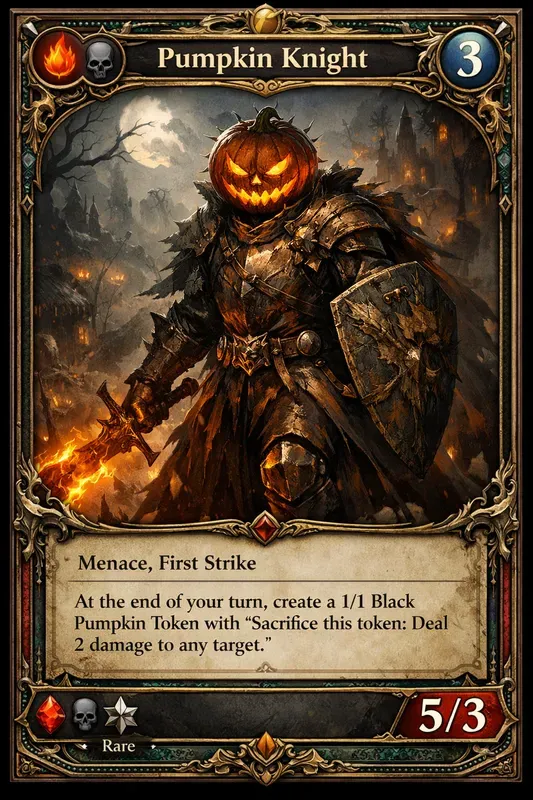 Trading Card Layout DnD Concept Art