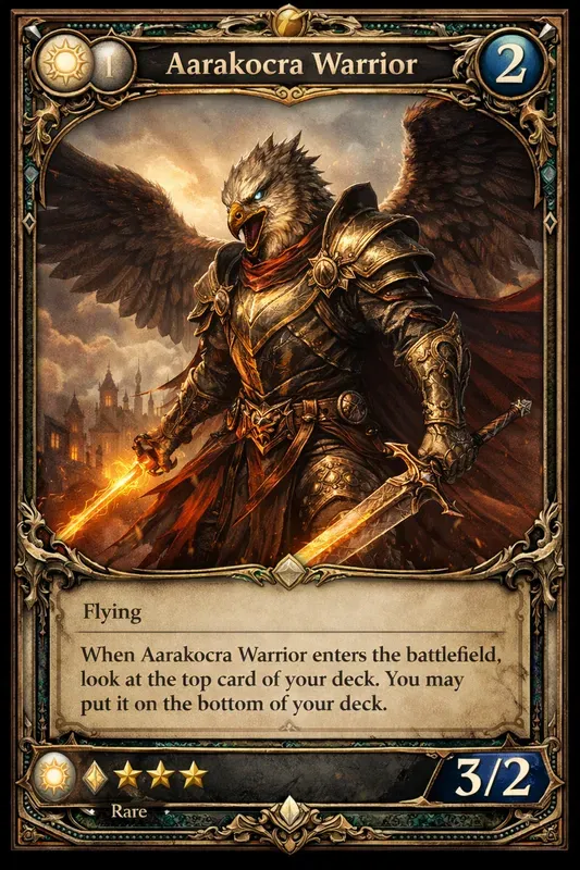 Trading Card Layout DnD Concept Art